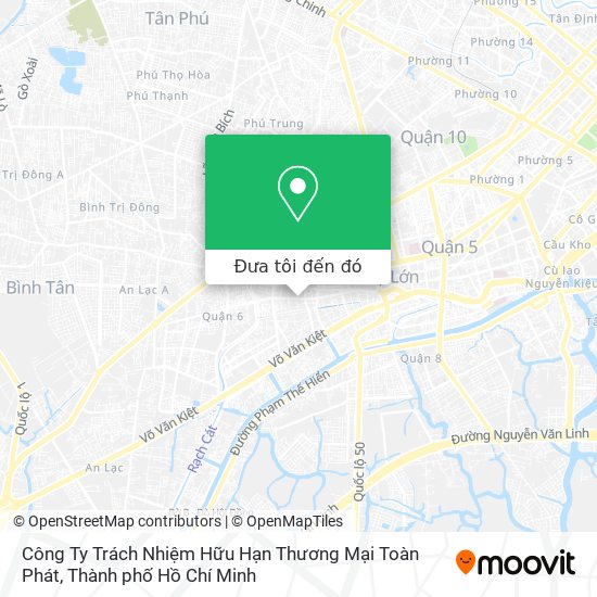 Bản đồ Công Ty Trách Nhiệm Hữu Hạn Thương Mại Toàn Phát