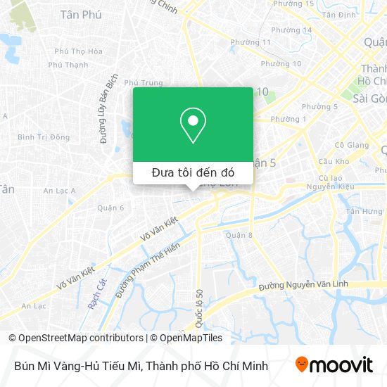 Bản đồ Bún Mì Vàng-Hủ Tiếu Mì