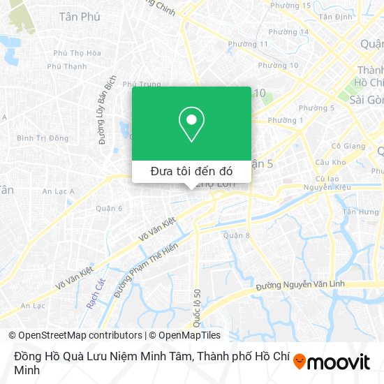 Bản đồ Đồng Hồ Quà Lưu Niệm Minh Tâm