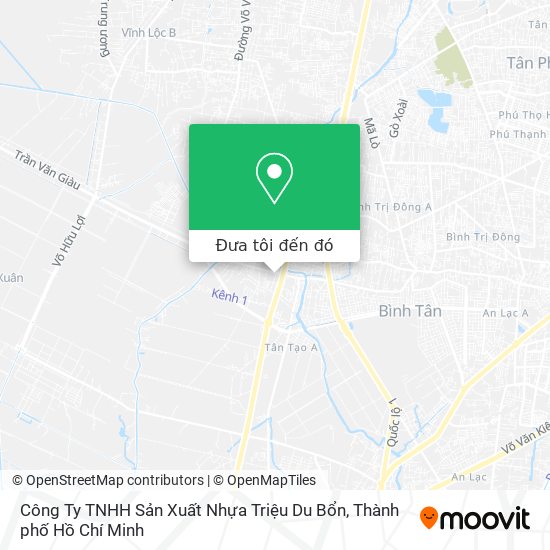 Bản đồ Công Ty TNHH Sản Xuất Nhựa Triệu Du Bổn