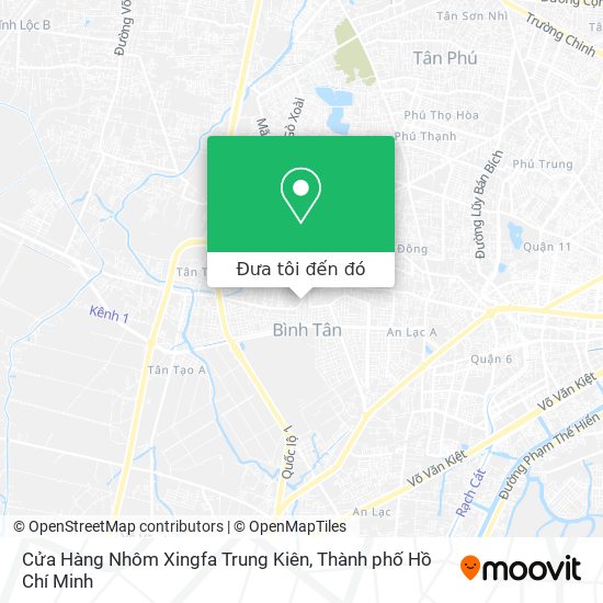Bản đồ Cửa Hàng Nhôm Xingfa Trung Kiên
