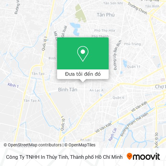 Bản đồ Công Ty TNHH In Thủy Tinh