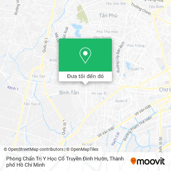 Bản đồ Phòng Chẩn Trị Y Học Cổ Truyền Đinh Hườn