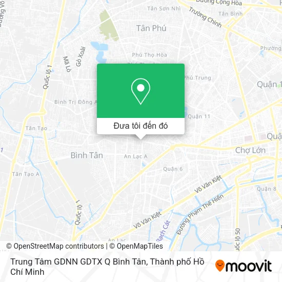 Bản đồ Trung Tâm GDNN GDTX Q Bình Tân