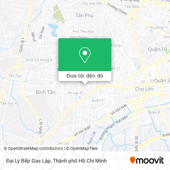 Bản đồ Đại Lý Bếp Gas Lập