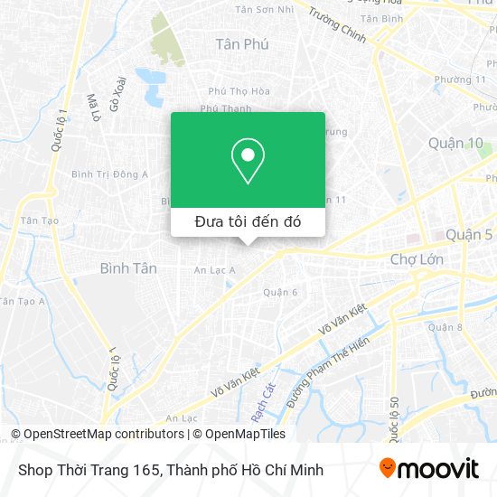 Bản đồ Shop Thời Trang 165