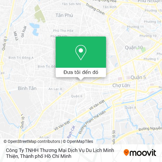 Bản đồ Công Ty TNHH Thương Mại Dịch Vụ Du Lịch Minh Thiện