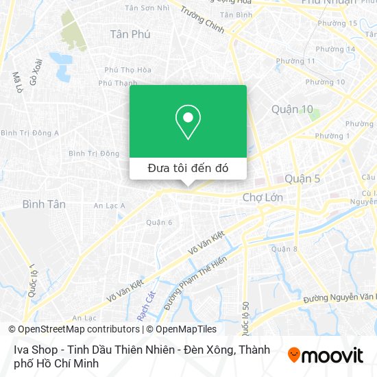 Bản đồ Iva Shop - Tinh Dầu Thiên Nhiên - Đèn Xông