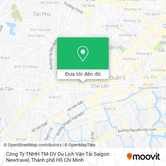 Bản đồ Công Ty TNHH TM-DV Du Lịch Vận Tải Saigon Newtravel