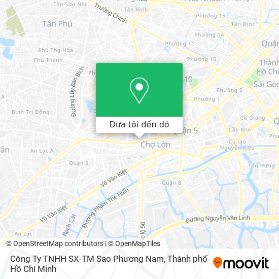 Bản đồ Công Ty TNHH SX-TM Sao Phương Nam