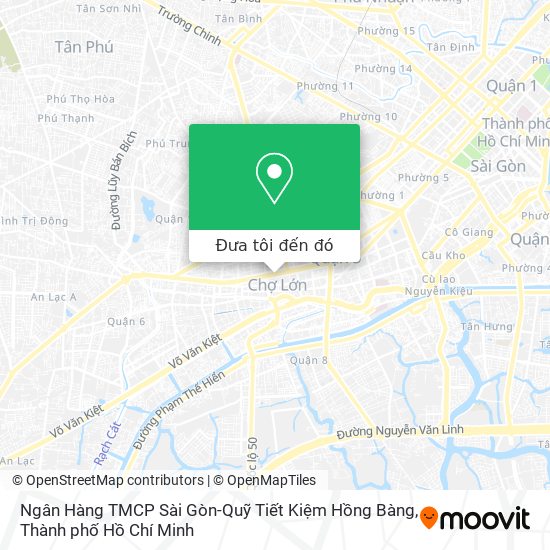 Bản đồ Ngân Hàng TMCP Sài Gòn-Quỹ Tiết Kiệm Hồng Bàng