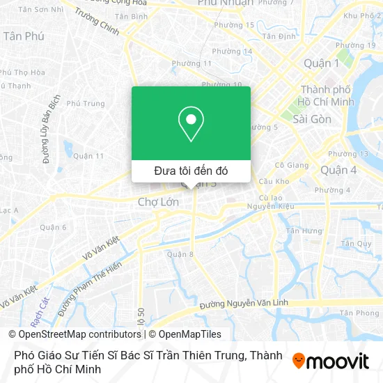 Bản đồ Phó Giáo Sư Tiến Sĩ Bác Sĩ Trần Thiên Trung