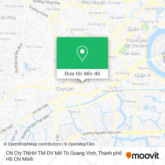Bản đồ CN Cty TNHH TM-DV Mô Tô Quang Vinh