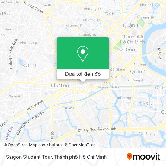 Bản đồ Saigon Student Tour