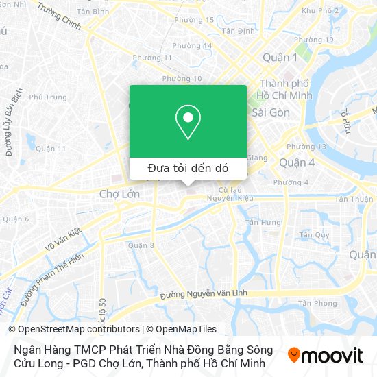 Bản đồ Ngân Hàng TMCP Phát Triển Nhà Đồng Bằng Sông Cửu Long - PGD Chợ Lớn