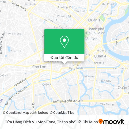 Bản đồ Cửa Hàng Dịch Vụ MobiFone