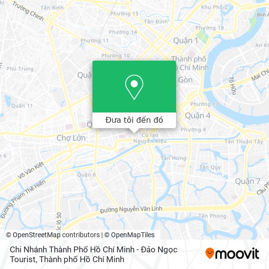 Bản đồ Chi Nhánh Thành Phố Hồ Chí Minh - Đảo Ngọc Tourist