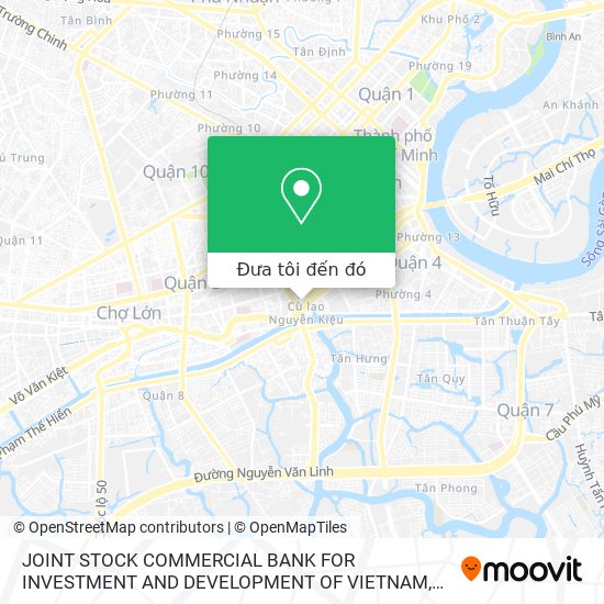 Bản đồ JOINT STOCK COMMERCIAL BANK FOR INVESTMENT AND DEVELOPMENT OF VIETNAM