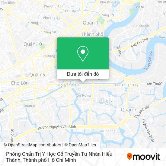 Bản đồ Phòng Chẩn Trị Y Học Cổ Truyền Tư Nhân Hiếu Thành