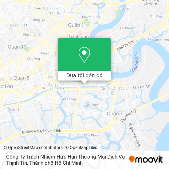 Bản đồ Công Ty Trách Nhiệm Hữu Hạn Thương Mại Dịch Vụ Thịnh Tín