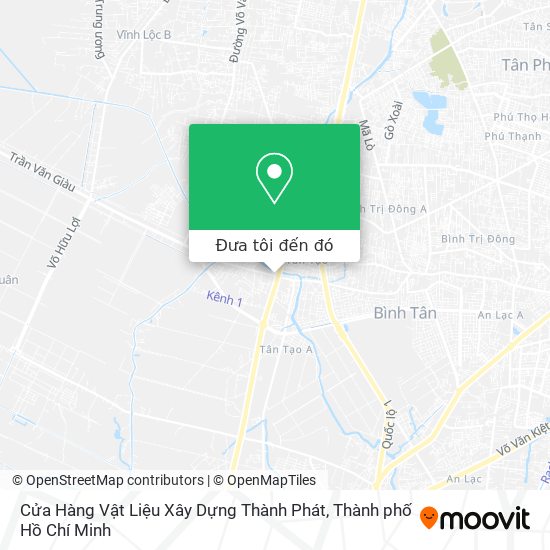 Bản đồ Cửa Hàng Vật Liệu Xây Dựng Thành Phát