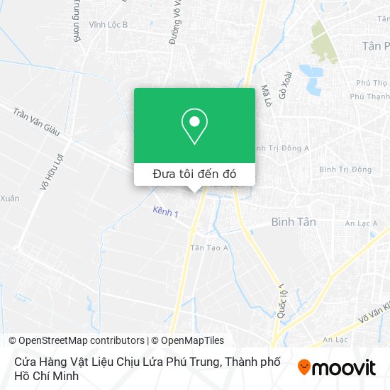 Bản đồ Cửa Hàng Vật Liệu Chịu Lửa Phú Trung