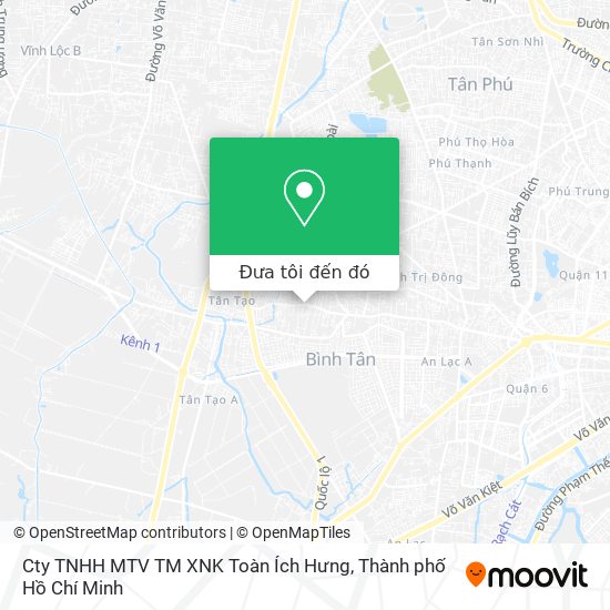 Bản đồ Cty TNHH MTV TM XNK Toàn Ích Hưng