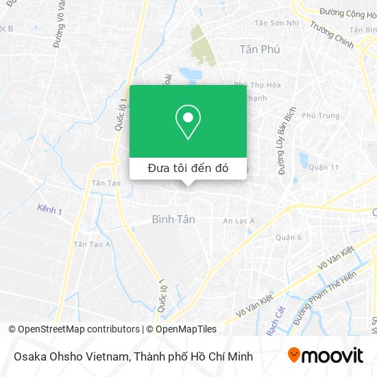 Bản đồ Osaka Ohsho Vietnam