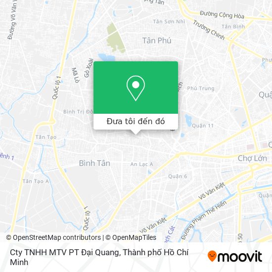 Bản đồ Cty TNHH MTV PT Đại Quang
