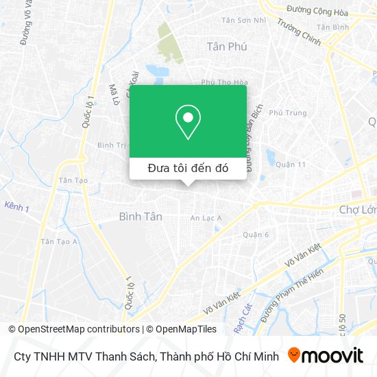 Bản đồ Cty TNHH MTV Thanh Sách