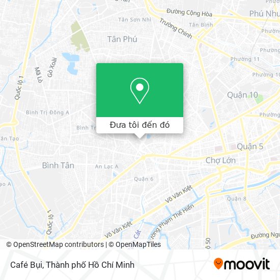 Bản đồ Café Bụi