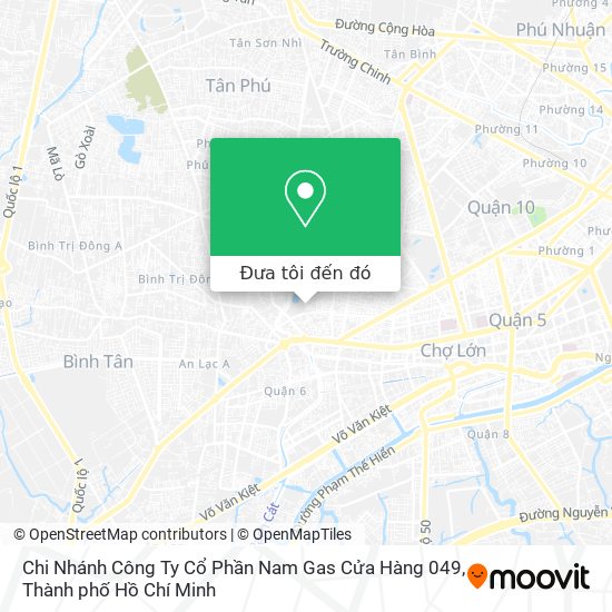 Bản đồ Chi Nhánh Công Ty Cổ Phần Nam Gas Cửa Hàng 049
