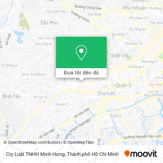 Bản đồ Cty Luật TNHH Minh Hưng