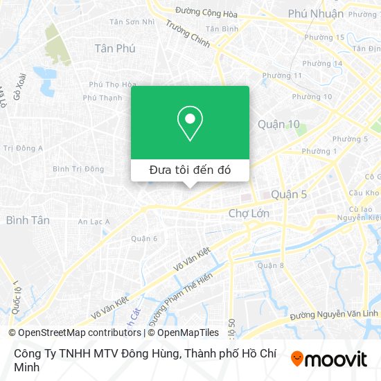 Bản đồ Công Ty TNHH MTV Đông Hùng
