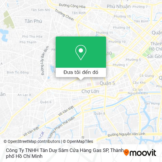 Bản đồ Công Ty TNHH Tân Duy Sâm Cửa Hàng Gas SP