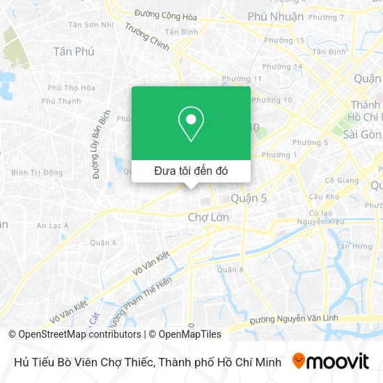 Bản đồ Hủ Tiếu Bò Viên Chợ Thiếc