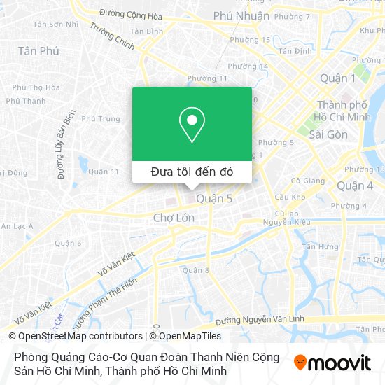 Bản đồ Phòng Quảng Cáo-Cơ Quan Đoàn Thanh Niên Cộng Sản Hồ Chí Minh