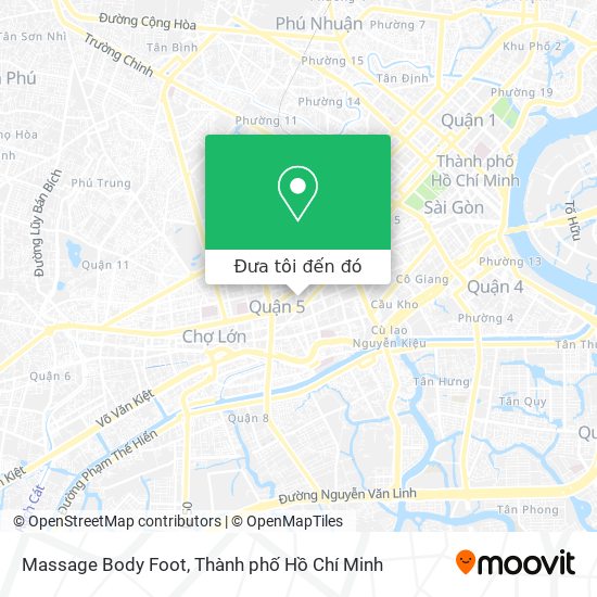 Bản đồ Massage Body Foot