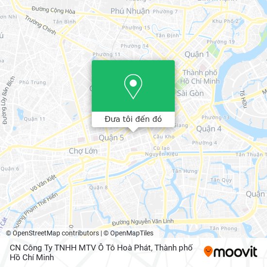 Bản đồ CN Công Ty TNHH MTV Ô Tô Hoà Phát