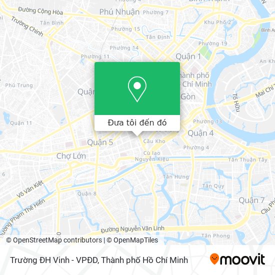 Bản đồ Trường ĐH Vinh - VPĐD