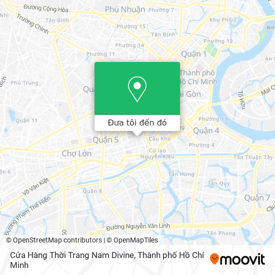 Bản đồ Cửa Hàng Thời Trang Nam Divine