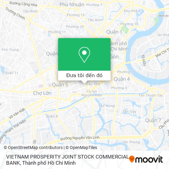 Bản đồ VIETNAM PROSPERITY JOINT STOCK COMMERCIAL BANK