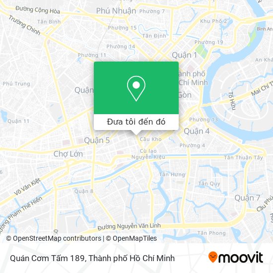 Bản đồ Quán Cơm Tấm 189