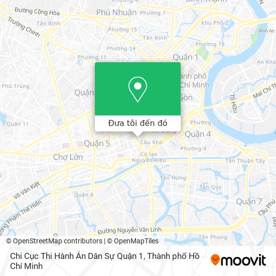 Bản đồ Chi Cục Thi Hành Án Dân Sự Quận 1