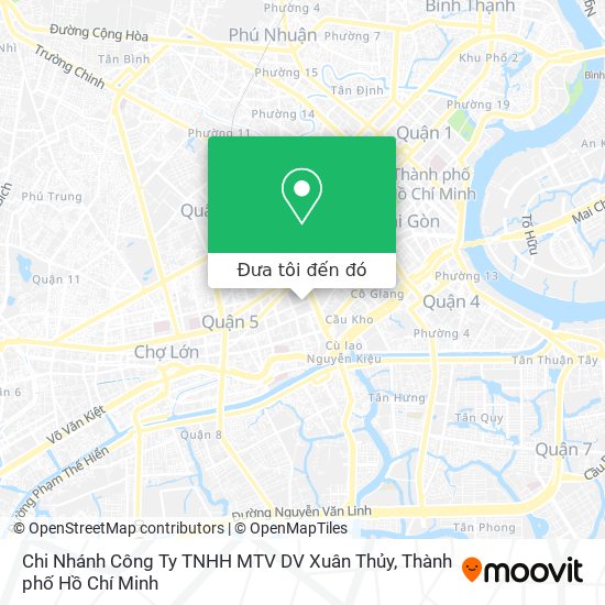Bản đồ Chi Nhánh Công Ty TNHH MTV DV Xuân Thủy