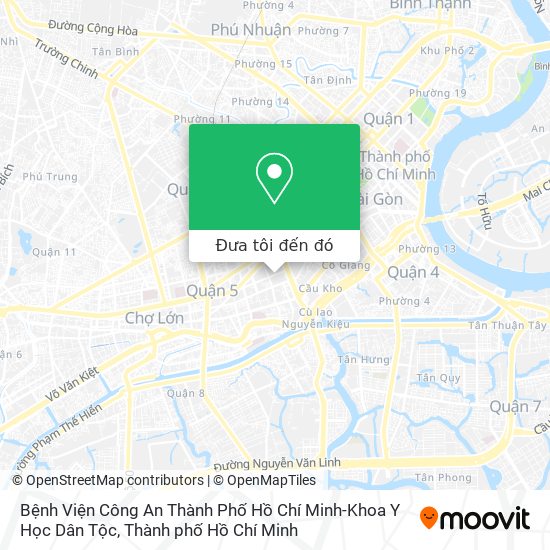 Bản đồ Bệnh Viện Công An Thành Phố Hồ Chí Minh-Khoa Y Học Dân Tộc