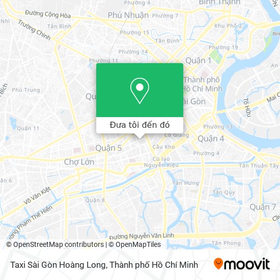 Bản đồ Taxi Sài Gòn Hoàng Long