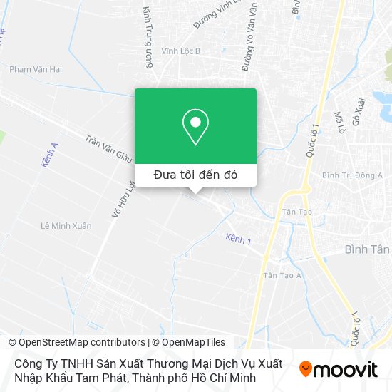 Bản đồ Công Ty TNHH Sản Xuất Thương Mại Dịch Vụ Xuất Nhập Khẩu Tam Phát