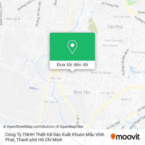 Bản đồ Công Ty TNHH Thiết Kế-Sản Xuất Khuôn Mẫu Vĩnh Phát