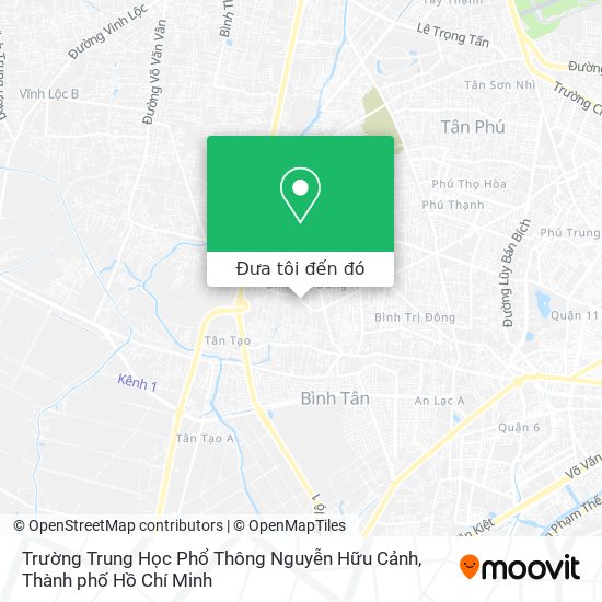 Bản đồ Trường Trung Học Phổ Thông Nguyễn Hữu Cảnh